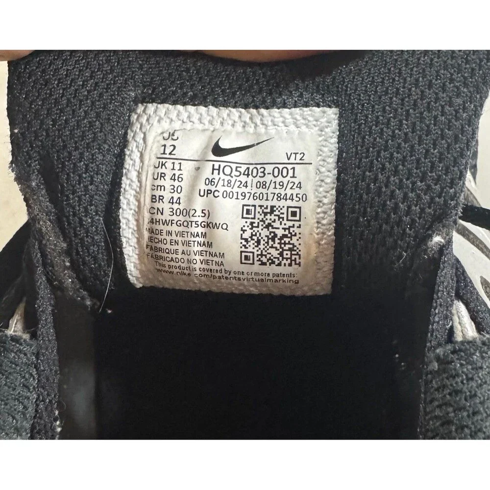 Size 12 - Nike Air Pegasus 2K5 Metallic Silver Black